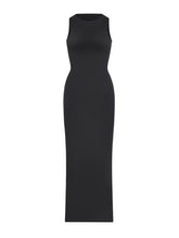 New Black Crew Collar Light Support Long Shaper Skirt